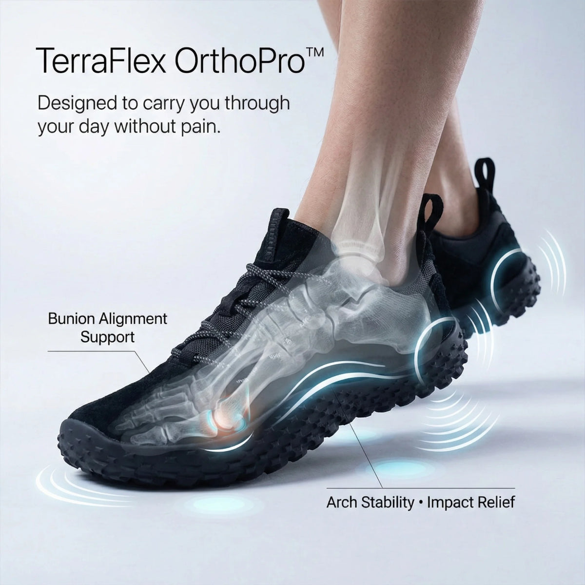 Chaussures Orthopédiques de Marche Anti-Douleur — photo 2