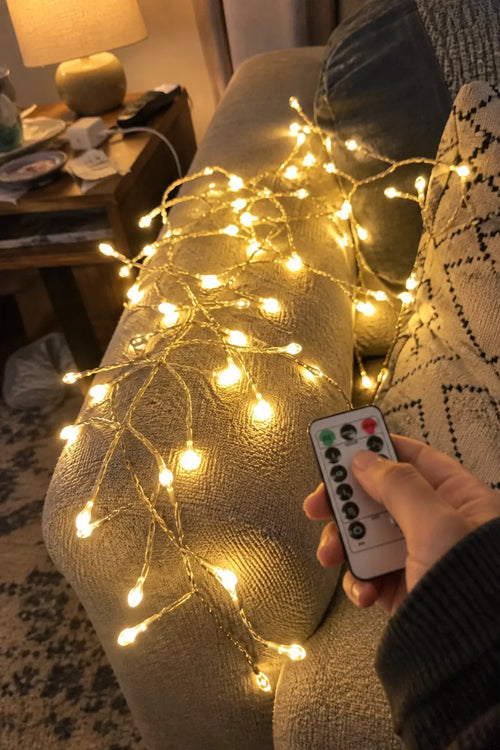Guirlande Lumineuse LED USB Pétard avec Télécommande 8 Modes pour Fête de Mariage Jardin Chambre Noël 3/6/9/12 M — photo