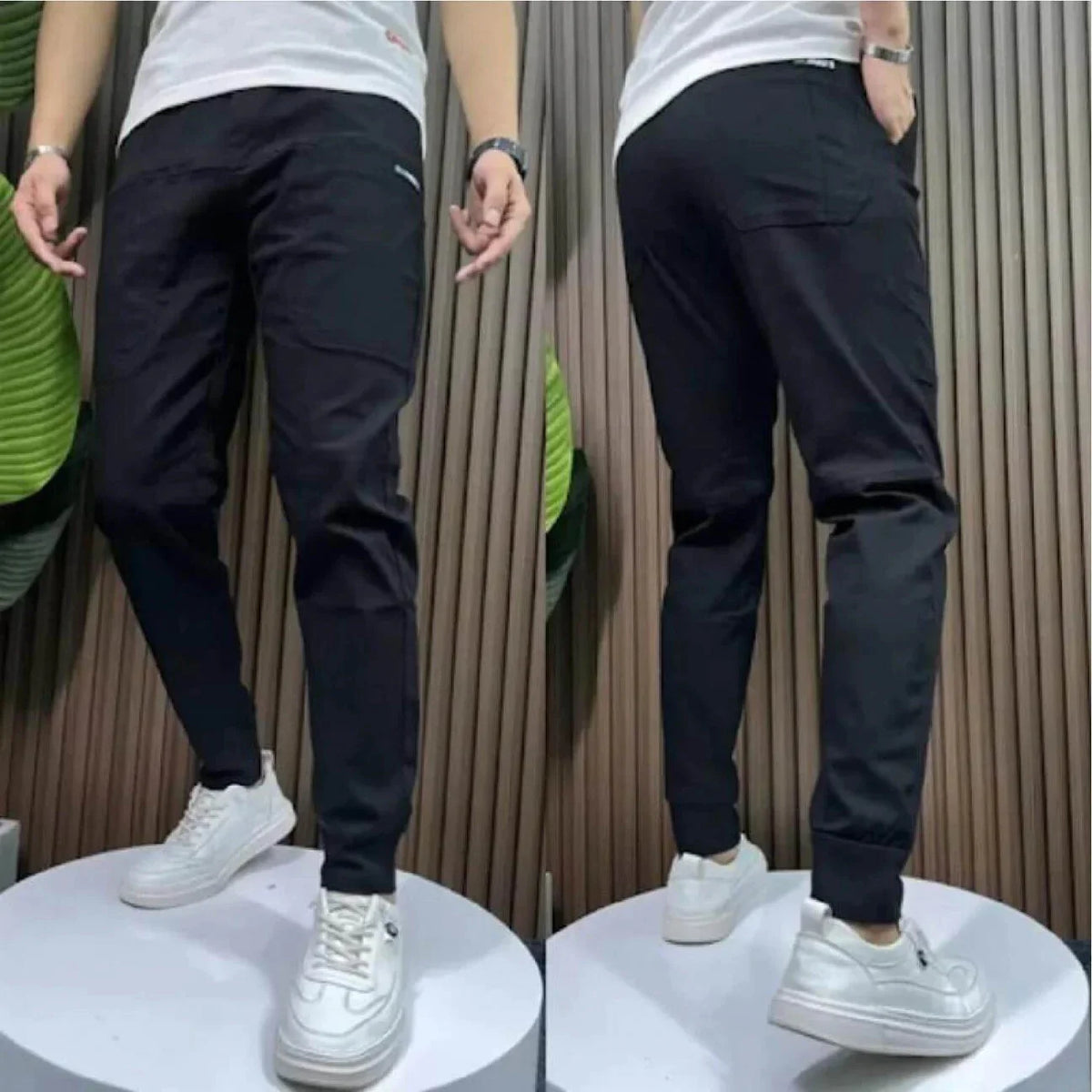 Jeans Cargo Elasticizzati Premium – Comfort e Stile — Nero, foto 8