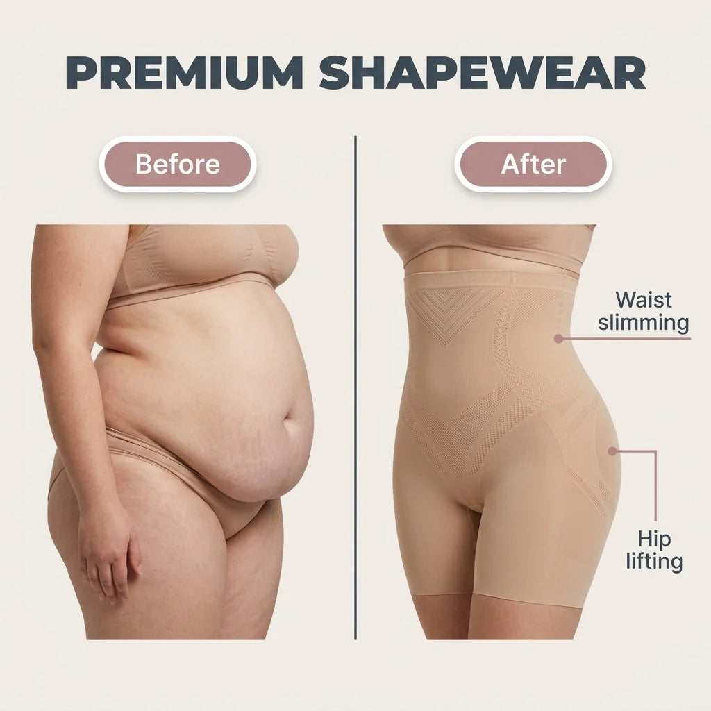 Shorts De Gainage Du Ventre Sans Coutures — photo 2
