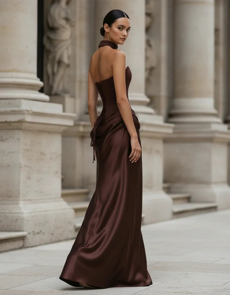 Vespera — La Robe En Satin à Lacets Corset — photo 4